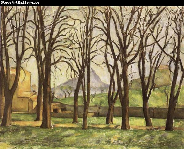 Paul Cezanne Chestnut Trees at the jas de Bouffan in Winter